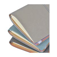 Carnet de notes professionnel en gros, multicolore, en cuir PU, avec fermeture élastique, pour réunions, directement de l'usine
