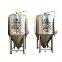 Cuves de fermentation coniques en acier inoxydable revêtues 1bbl 2bbl 3bbl 4bbl 5bbl Fermentation de la bière Nouvelle industrie 1000l 2000l 500l
