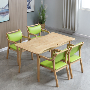 Juego de Mesa y Sillas de Madera Maciza para Personas Mayores, Rectangular de 120 cm, para Residencias de Ancianos y Centros de Cuidado para Personas Mayores - Product Image 2