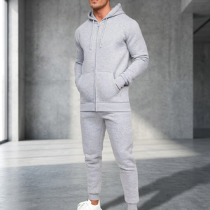 Survêtement à capuche imprimé personnalisé avec logo, écologique, nouvelle collection, design tendance, vente en gros, vêtements décontractés pour hommes - Product Image 3
