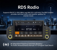 Autoradio Android 7 pouces BQCC, lecteur multimédia sans fil Carplay, Mirrorlink, GPS, FM, RDS, vidéo, autoradio pour Fiat Panda 2013-2020