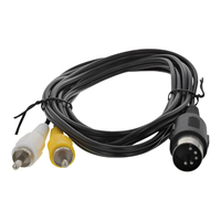 Longueur personnalisée 1.8m Câble adaptateur audio 5 broches Din mâle vers 2-RCA femelle pour électrophonique Bang & Olufsen Naim Quad.Stereo
