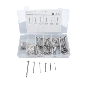 IQIHUI 340Pcs Stainless Steel Cotter <b>Pin</b> Assortment 6 Sizes M1.5 To M4 General Use Safety <b>Pins</b> - Product Image 1
