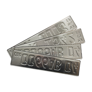 Groothandel Op Maat Logo In Reliëf Auto Nummerplaat Metaal Aluminium Reclame Kentekenplaat Gepersonaliseerd Uk Auto Nummerplaten - Product Image 3