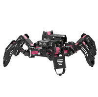 Kit de Robot Araña de Seis Patas Expandible, Módulos Electrónicos con Control por Voz IA y Codificación para Principiantes