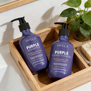 Champú y Acondicionador Plateado de Marca Privada Yafeila, Anti-Amarillo, Protege el Color para Cabello Gris Plateado Teñido - Product Image 1