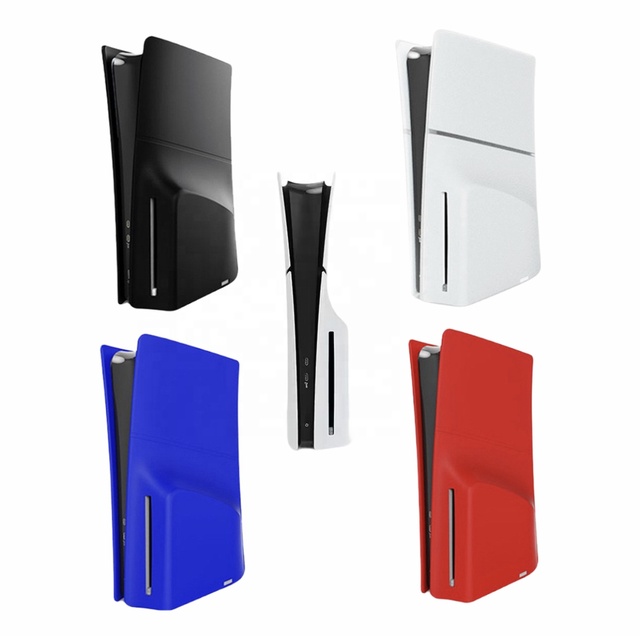 For PS5 Slim Silicone Case Skin Protective Cover Anti-Scratch Dustproof Protective Case for Playstation PS5 Slim