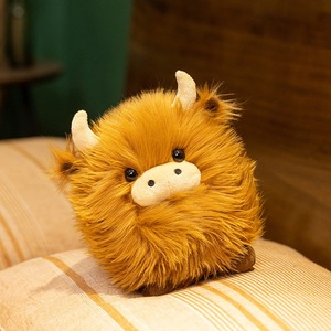 Nouvelle <span class=keywords><strong>Peluche</strong></span> Vache des Highlands écossaise, Jouet en <span class=keywords><strong>Peluche</strong></span> Réaliste et Doux, Vente Chaude, Jouet de Ferme Câlin - Product Image 3