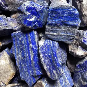 High Quality Afghanistan Rough Lapis Lazuli Raw Stone Wholesale Afghan Lazurite Natural Gemstone Jade Feng Shui Mascot DS Carved