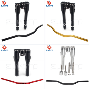 8 "+ 1" pince droite <span class=keywords><strong>guidon</strong></span> Riser pour Harley Softail Dyna Sportster Street Bob moto Club Style 4 couleurs <span class=keywords><strong>guidon</strong></span> - Product Image 5