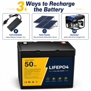 Batterie LiFePO4 12,8 V 50 Ah à décharge profonde pour camping-car, caravane, motorhome, stockage d'énergie solaire hors réseau - Product Image 6