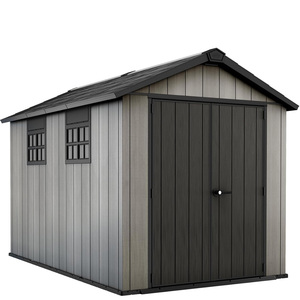 Casetta da Giardino Keter Oakland 230x350x242H cm Grigio Duotech Effetto Legno Spazzolato per Esterni - Product Image 1