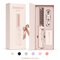 Lisseur de cheveux électrique mini portable pliable sans fil rechargeable USB en titane multi-températures avec écran LED