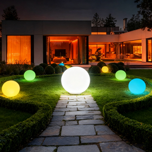 Lámparas Solares de Alta Calidad E Smartlive IP65, Impermeables, Ultravioleta, en Forma de Bola de Piedra, para Jardín, Decoración de Paisajes Exteriores - Product Image 4