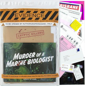 Tueurs cachés : Affaires inédites, biologiste marin mystérieux, dossiers d'affaires récentes – <span class=keywords><strong>Jeu</strong></span> de société interactif en papier pour raisonnement logique - Product Image 1
