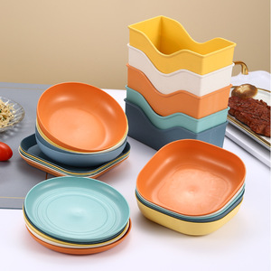 Ensemble de rangement pour soucoupes en PP, étagère à vaisselle colorée pour l'organisation de la vaisselle de cuisine - Product Image 2