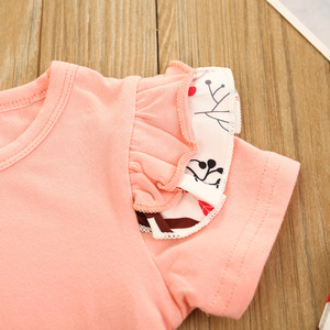 2021 Girl Easter Clothes Cotton Solid <b>Top</b>+Dress 2 Pic Set Bunny Print Kids Boutique Outfits - Product Image 4