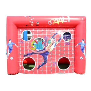 <span class=keywords><strong>Cage</strong></span> <span class=keywords><strong>de</strong></span> tir gonflable portable d'extérieur pour défi <span class=keywords><strong>de</strong></span> vitesse <span class=keywords><strong>de</strong></span> tirs au but <span class=keywords><strong>de</strong></span> football, <span class=keywords><strong>cible</strong></span> <span class=keywords><strong>de</strong></span> tir, buts certifiés EN14960 - Product Image 1