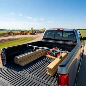 Barre stabilisatrice de chargement en acier robuste, réglable de 40 à 73 pouces, accessoire de contrôle de la benne pour camions pick-up - Product Image 2