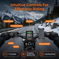 Expédition rapide depuis l'entrepôt américain, moto électrique Surron Dirt Bike Ebike 72V 2000W QS Motor IPX6 420 Chain 130kg Enduro pour adultes