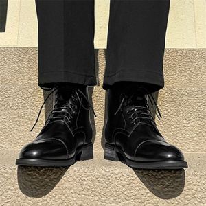 Nouvelle Arrivée 2025 – Bottes en Cuir Pointues pour Hommes – Chaussures d'Hiver Décontractées et Habillées – Bottines en Cuir pour Hommes - Product Image 5