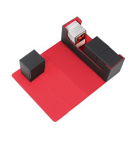 Multifuncional magnético MTG TCG 400 caja de almacenamiento de escritorio de tarjeta de una sola manga caja de cubierta de cuero PU para juegos de cartas coleccionables - Product Image 3