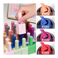 Vente de gros Vernis à ongles gel semi-permanent 60 couleurs OEM Fournisseur de vernis à ongles en gel végétalien 15ml Vernis à ongles en gel avec logo personnalisé