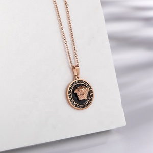 18K Gold <strong>Medusa</strong> <strong>Necklace</strong> <strong>Medusa</strong> Pendants Stainless Steel Mens Pendant <strong>Necklace</strong> - Product Image 4