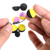 Pêche à la carpe EVA Duo Color Foam Pop Boilie Ball Leurre en plastique ressemblant à des cheveux de carpe Zig Rig Feeder Boilie Bait Méthode de pêche