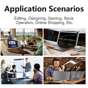 Hot bán 15 inch ba màn hình máy tính xách tay Extender IPS Hỗ trợ <span class=keywords><strong>MacBook</strong></span> một cáp cho màn hình Kép màn hình di động cho máy tính xách tay - Product Image 6