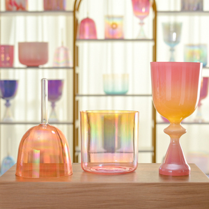 סט קערות קריסטל אלכימיות להתאמה אישית, כל הגדלים, מכשירי קוורץ לריפוי בצלילים 440 הרץ/432 הרץ, התאמה אישית מוצלחת - Product Image 1