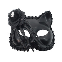 Masque en latex pour le visage de chat d'horreur d'Halloween pour soirée costumée - Maquillage sexy pour hommes et femmes