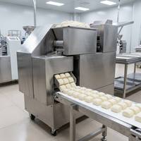 Machine automatique de division et de façonnage de pâte, avec trémie en acier inoxydable, rouleaux de précision, convoyeur et contrôle numérique pour boulangerie