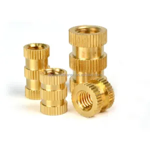M3 heat staking brass knurled threaded inserts thread inserts for plastic parts customized thread insert fastener