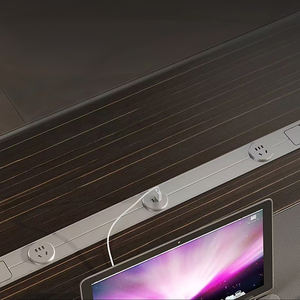 Meja Kantor Eksekutif Modern Set Furnitur Kantor Mewah Kelas Atas Bentuk L Meja Kantor CEO Meja dan Kursi Kantor Kayu - Product Image 5