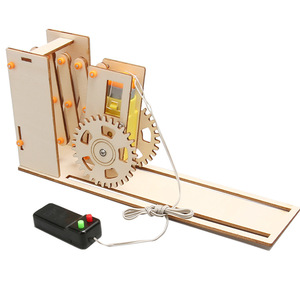 Puerta Retráctil Eléctrica DIY de Madera para Estudiantes de <span class=keywords><strong>Primaria</strong></span> <span class=keywords><strong>y</strong></span> <span class=keywords><strong>Secundaria</strong></span> de 7 a 14 Años, Set de Experimentos STEAM, Caja de Regalo - Product Image 1