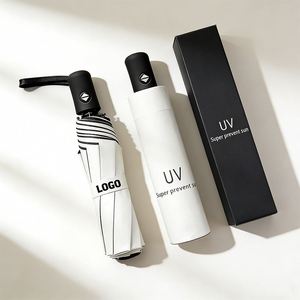 Factory Wholesale Promo Custom Logo Windproof Business Gift Travel Market Rain <b>Umbrella</b> Advertising <b>Umbrellas</b> for Adult - Product Image 1