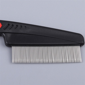 Herramienta de acero inoxidable para quitar pelo de perros y gatos, peine limpiador de piojos y pulgas - Product Image 6