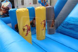 Château gonflable d'extérieur pour enfants adultes, château gonflable avec course d'obstacle, curseur à sec, à vendre - Product Image 6