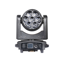 Mini 7X40W abeille oeil Zoom tête mobile lavage lumière RGBW 4in1 petite taille lumières de scène pour DJ Disco fête mariage événements DMX 512