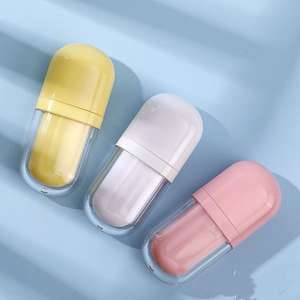 ホワイト、ピンク、イエローの楕円形のリップグロスチューブ3mlアイスクリームリップグロスチューブ - Product Image 3
