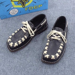 Mocasines de punta redonda 2025 para hombre, estilo nuevo de verano-otoño, zapatos derby de cuero genuino, zapatillas casuales de suela gruesa, a la moda - Product Image 4