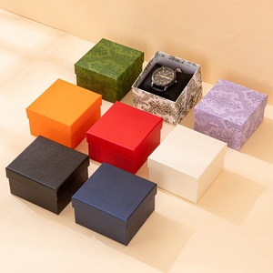 Luxury Green Printed Watch <b>Boxes</b> with Hot Stamping Logo - Cardboard Watch Packaging with Cushion for Brooches & Necklaces - Product Image 6