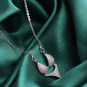 Elegant Design Pendant <b>Jewellery</b> <b>Set</b> with Silver Finishing <b>for</b> Occasions Weddings Functions Or Events Parties <b>for</b> Bulk Export - Product Image 3