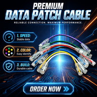 Câble de raccordement réseau Zonze Cat6A 10G UTP ultra-fin 28AWG pour la communication et la mise en réseau