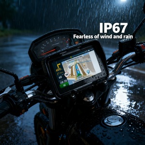 <span class=keywords><strong>4.3</strong></span> inch IP67 cảm ứng không thấm nước Màn hình GPS Navigation cho bản đồ thế giới cho bluetooth kết nối xe máy GPS đơn vị - Product Image 2