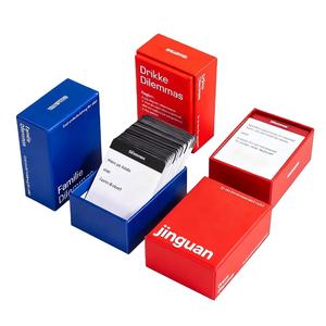 Jeu de cartes de questions éducatives personnalisées imprimées, en papier, pour conversations familiales, jeu de <span class=keywords><strong>quiz</strong></span> personnalisé - Product Image 1