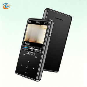 Reproductor MP4 de Metal Negro al por Mayor con Rueda de Clic Clásica y Pantalla LCD para Estudiantes, Regalo Deportivo, Grabador de Música y Vídeo con Logotipo Personalizado - Product Image 1