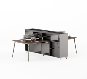 Moderne Kantoormeubelen Computertafel Met Werkstation & Opslagfunctie Computerbureau - Product Image 3