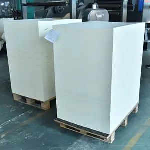 Papel de papel revestido de PVC para papelão, folha de papel para copos de papel, material de base para impressão, papel para enrolar, papel virgem para assados, papel de papel para impressão offset